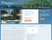 Tablet Screenshot of hawaiisunsetrealestate.com
